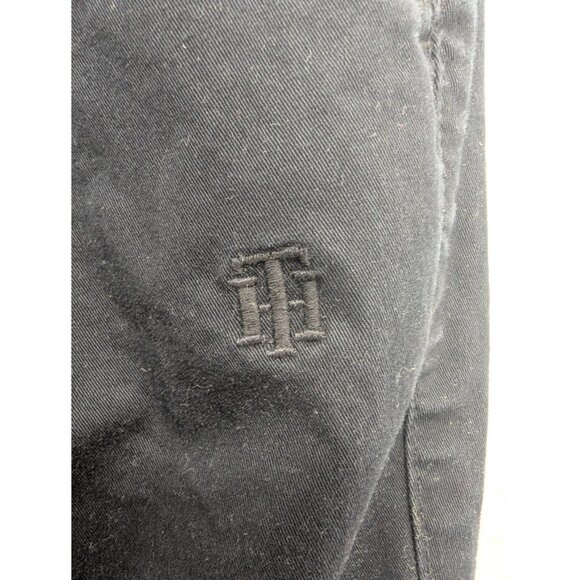 Tommy Hilfiger Pants Womens 8 Black Chino Straight Leg Ankle Stretch Casual - Picture 4 of 15